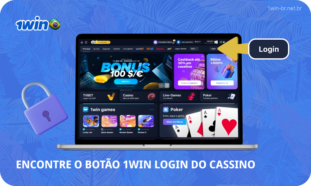 Para fazer uma aposta e ganhar no 1win Brasil, você precisa entrar na sua conta pessoal