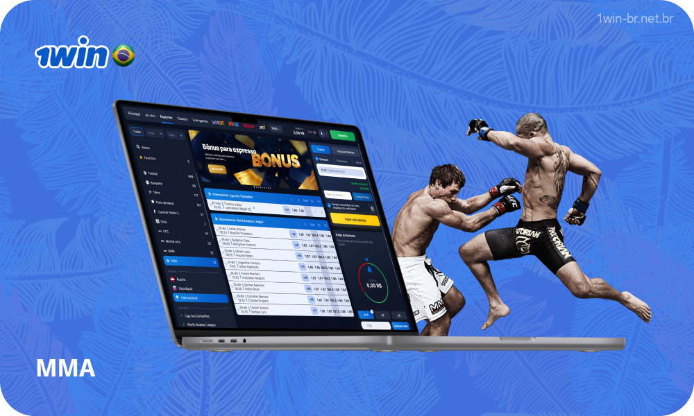 No 1win Brasil, os utilizadores podem apostar em combates de MMA, incluindo UFC, Bellator e ONE Championship, prevendo vencedores de combates, métodos e duração dos combates