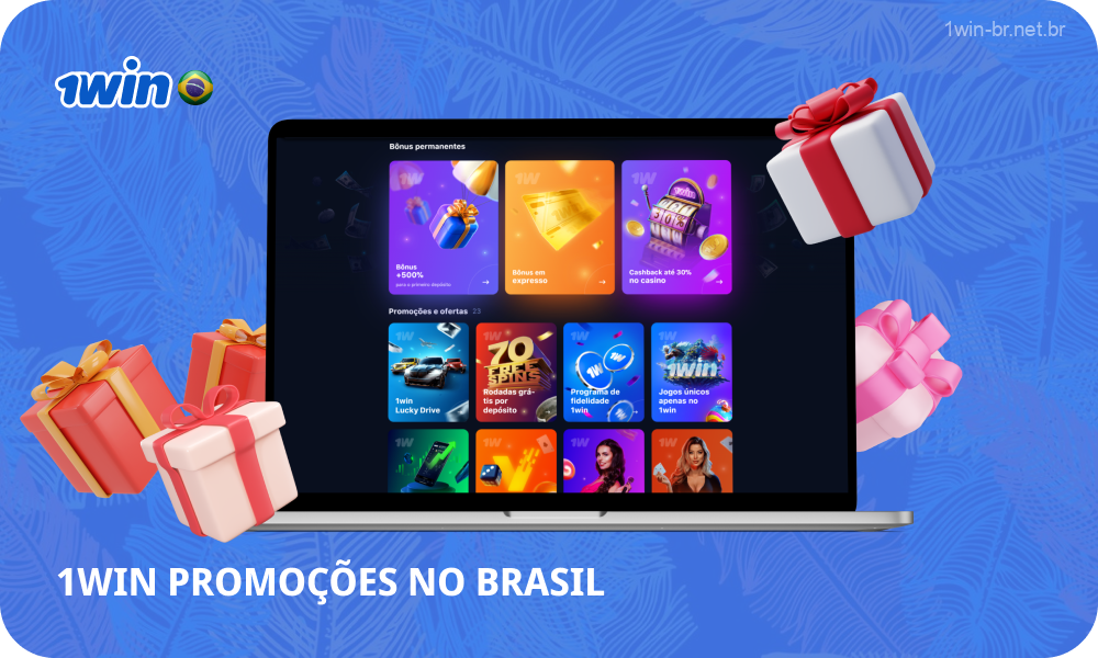 A 1win Brasil oferece aos seus jogadores uma variedade de promoções lucrativas, incluindo códigos promocionais, ofertas de boas-vindas, bônus de recarga e programa de fidelidade