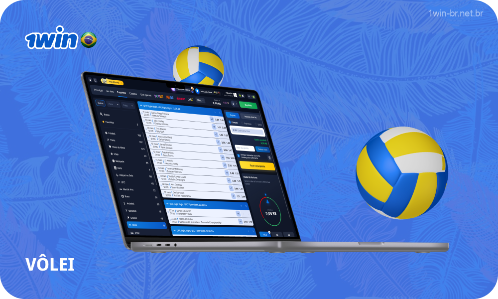 O sítio Web da casa de apostas 1win oferece uma vasta gama de eventos de voleibol para apostas a dinheiro real