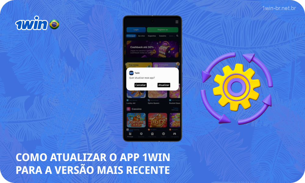 Para atualizar o aplicativo móvel 1win para a versão mais recente no Android, você precisa verificar se há uma notificação sobre atualizações disponíveis nas configurações do aplicativo, clicar nela e seguir as instruções para baixar e instalar a atualização