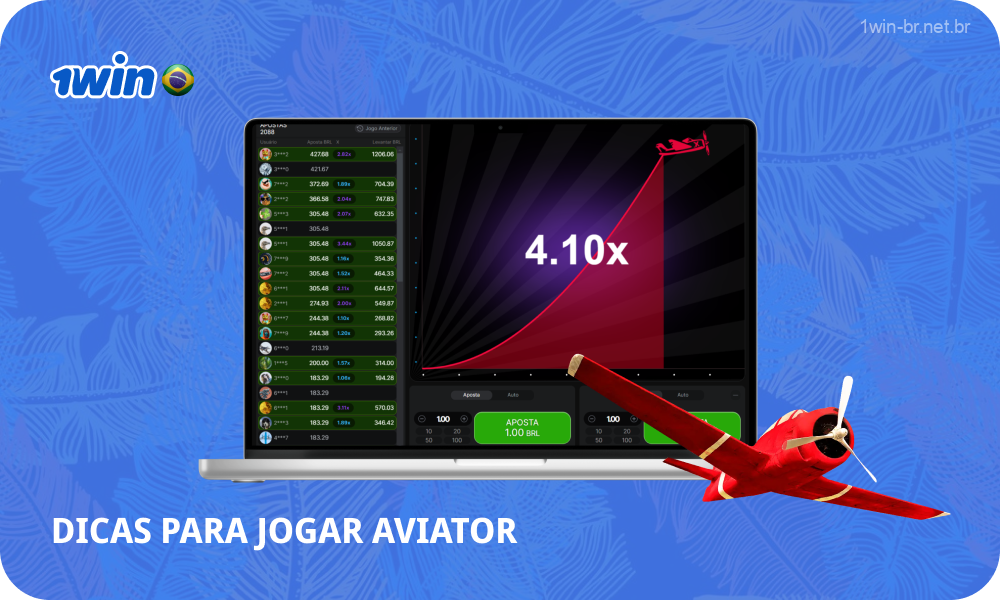 Para jogar com sucesso o 1win Aviator, os jogadores brasileiros devem definir um orçamento, evitar a ganância, seguir tendências e diversificar suas apostas para minimizar perdas e aumentar suas chances de ganhar