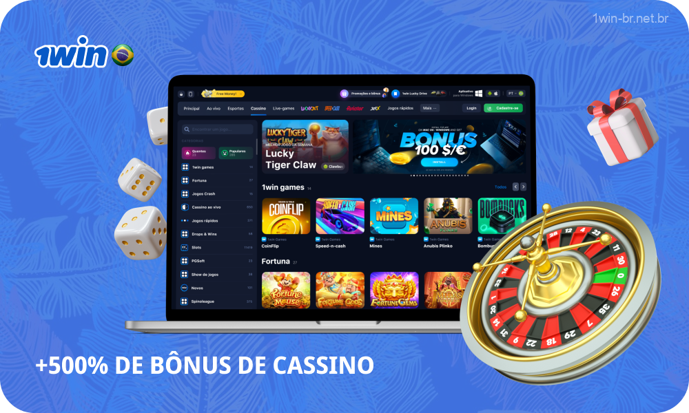 No 1win Casino, os jogadores brasileiros podem tirar partido de um pacote de bónus que se aplica aos primeiros quatro depósitos com um montante máximo de bónus de R$2.710