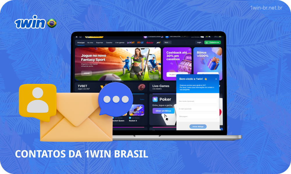 A casa de apostas 1win no Brasil oferece suporte 24 horas por dia, 7 dias por semana aos jogadores em todos os assuntos relacionados ao cassino, incluindo registro, login, bônus, etc.