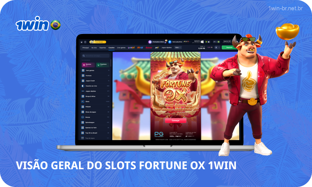 O slot Fortune Ox 1win com mecânica emocionante e interface bonita é popular entre os jogadores no Brasil